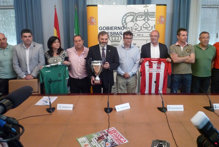 Imagen de la presentación de la final de la Copa Subdelegado. Foto: prensa Subdelegación Jaén.
