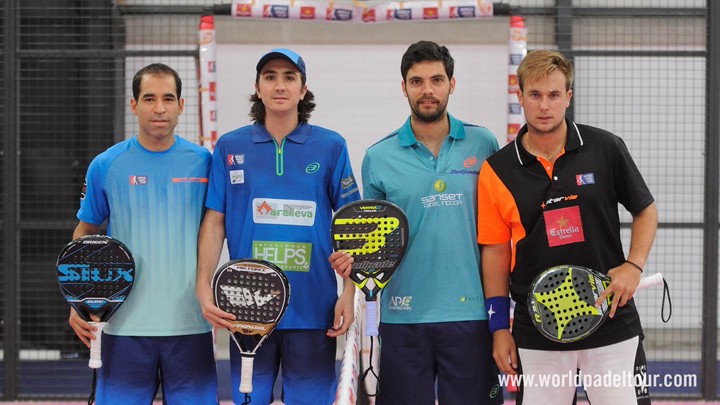 Antonio Luque junto a Ernesto Moreno en su participación en el Santander Open. Foto: World Padel Tour.