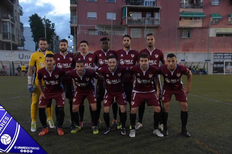 Once inicial del Linares Deportivo frente al CD El Palo