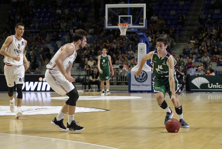 Pablo Sánchez durante su debut en la Euro Cup ante el Rytas Vilnius