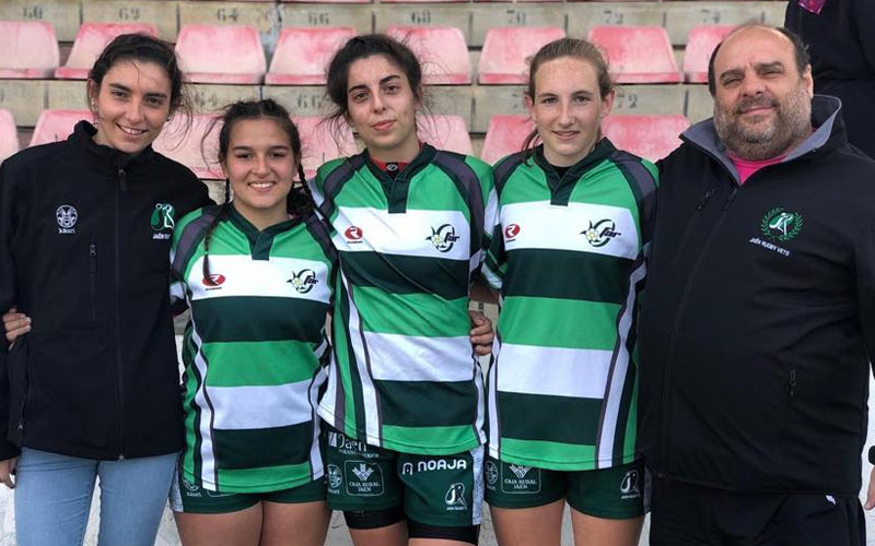 Jugadoras del Jaén Rugby femenino