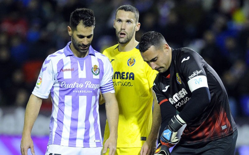 Javi Moyano no pudo disputar ningún minuto en el Camp Nou Javi Moyano en un partido con el Real Valladolid