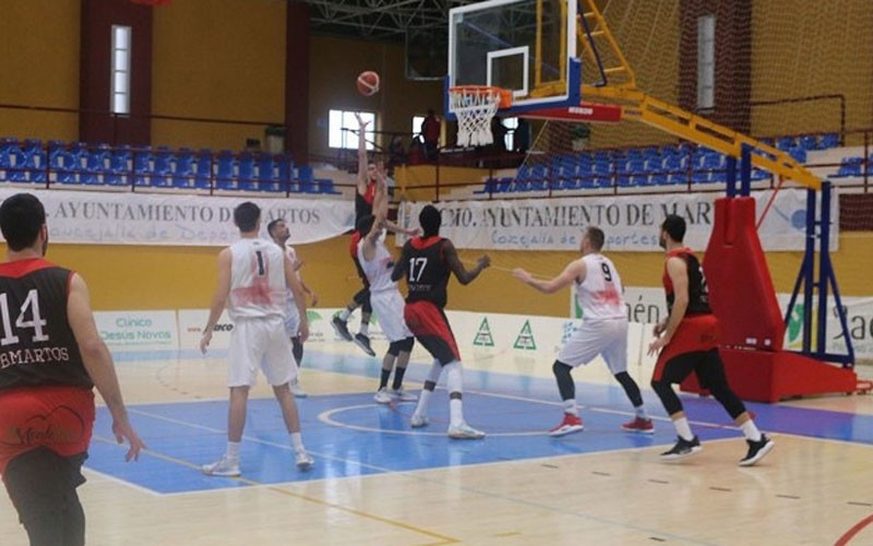 Jugadores del CB Martos durante un partido