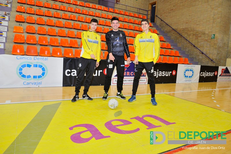 Los tres canteranos del Jaén FS, ganadores del Nacional de Selecciones Sub-19