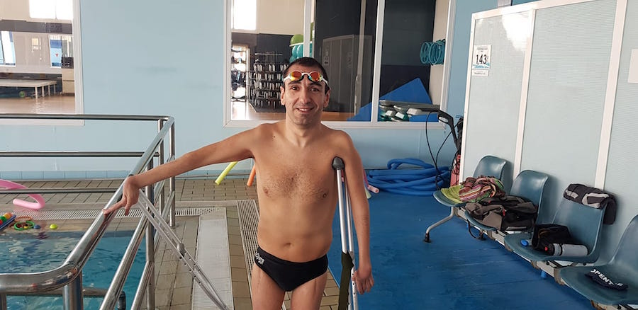 Miguel Ángel Martinez Tajuelo durante un entrenamiento