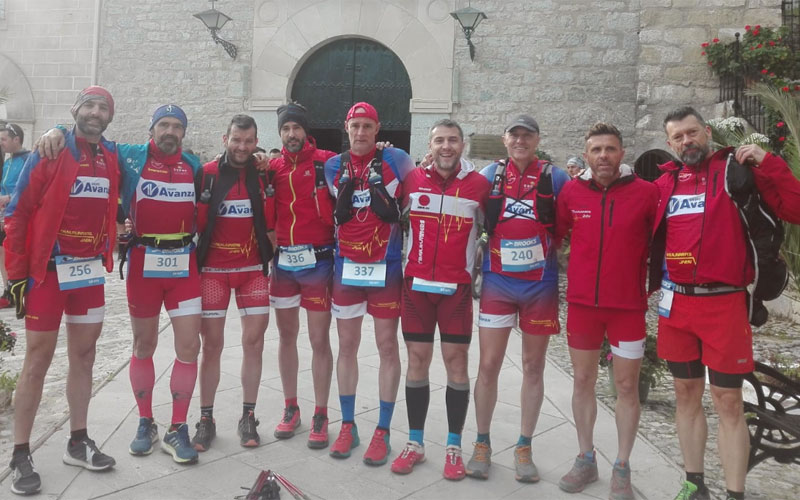 Miembros del Trailrunners Jaén en la Mágina Sky Race
