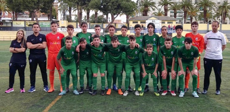 Jugadores de la selección andaluza sub-14 de fútbol