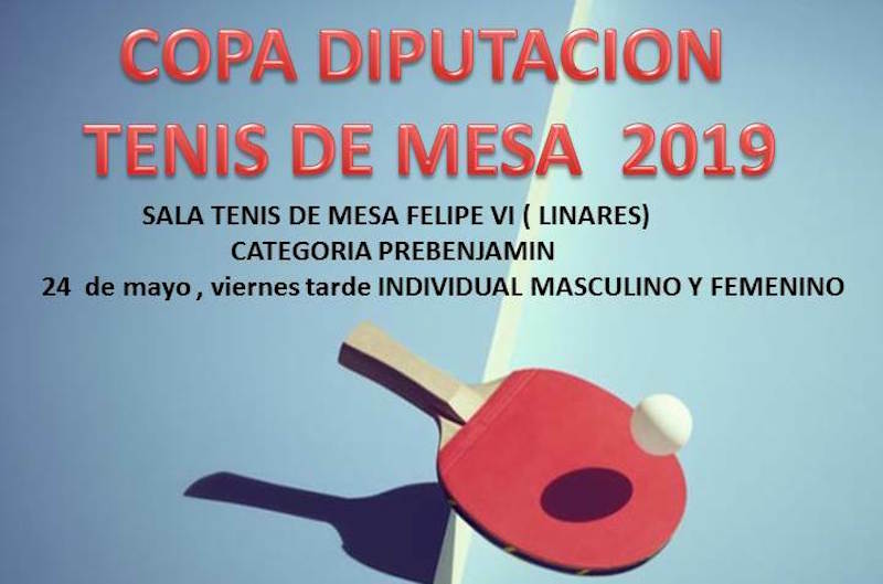 Cartel Copa Diputación Tenis de Mesa 2019