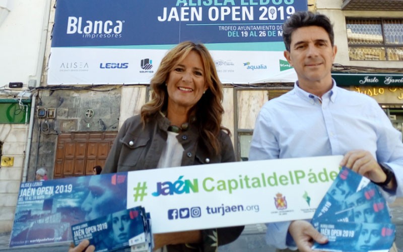 Concejales presentando actividades del Jaén Open 2019