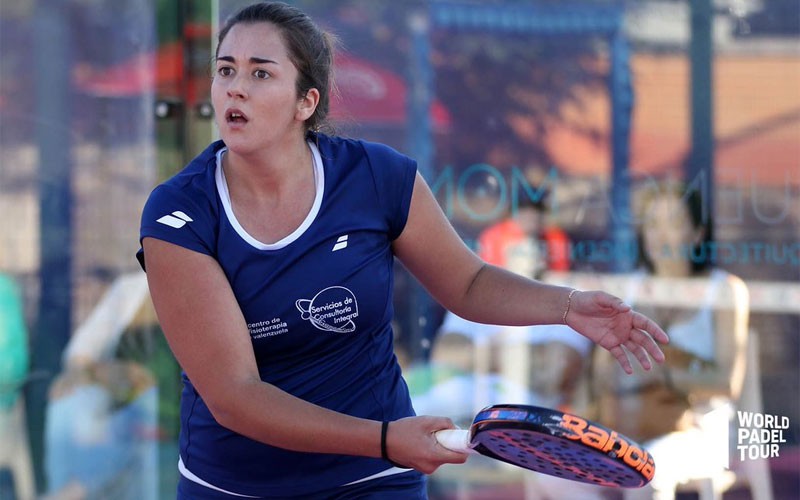 Laura Martínez durante un partido del Jaén Open 2019