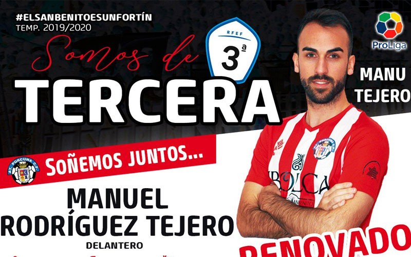 Manu Tejero, jugador del Atlético Porcuna