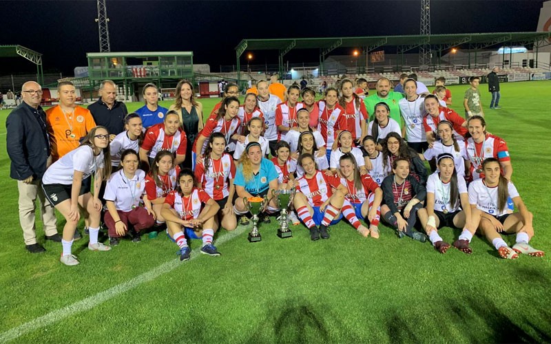 Jugadoras del UDC Torredonjimeno y EF Benfica