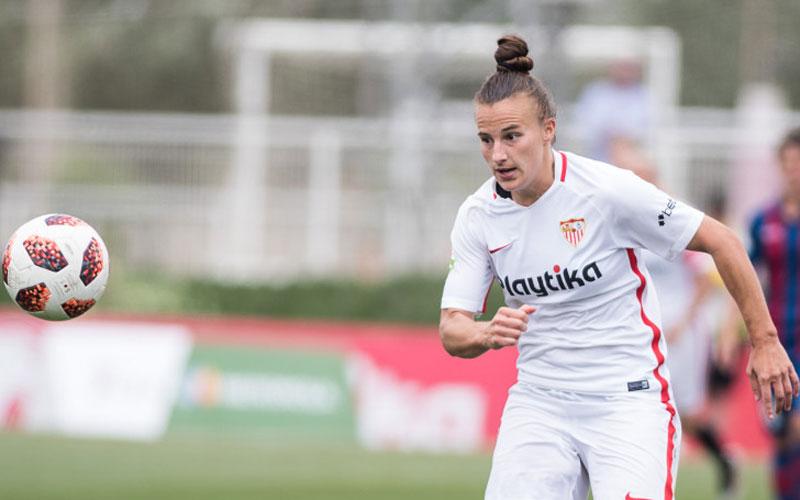 Raquel Pinel, jugadora del Sevilla FC Femenino