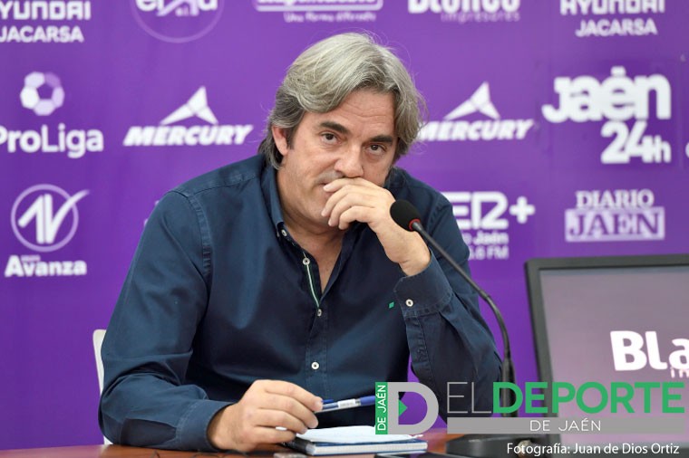 Andrés Rodríguez, en la sala de prensa de La Victoria