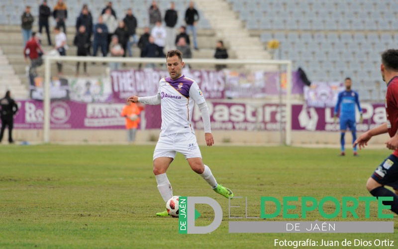 Dani Fragoso en un partido con el Real Jaén