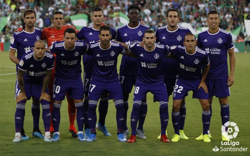 Once titular del Real Valladolid ante el Betis