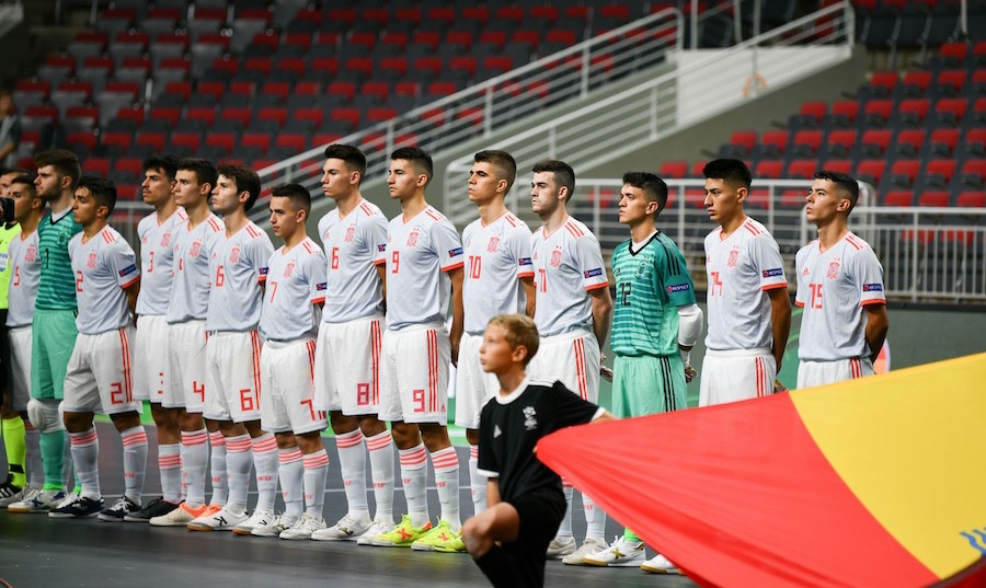 Selección Española de Fútbol Sala Sub-19 ante Croacia.