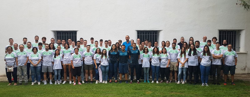 Árbitros de baloncesto tras el clinic de la FAB Jaén