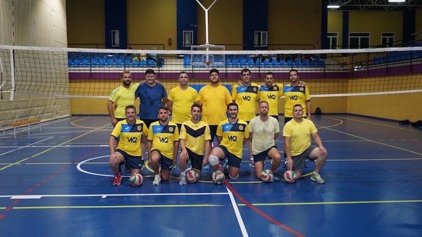 Equipo del Volka2 en la primera jornada de la Liga Provincial de Voleibol