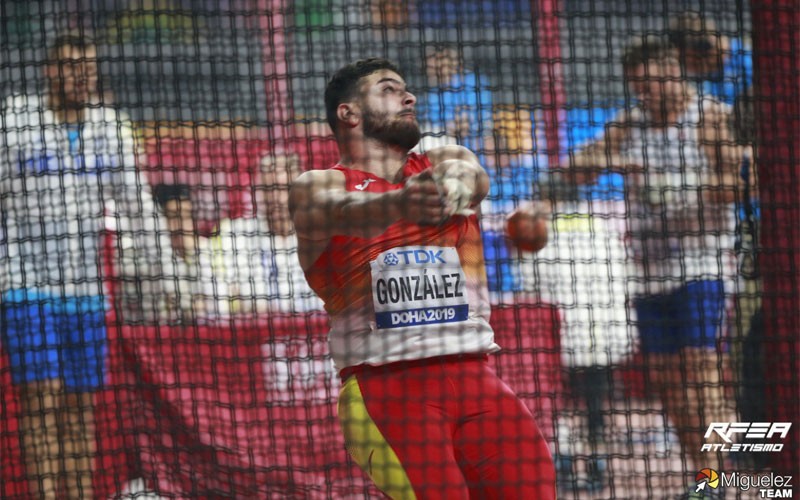 Alberto González en el Mundial de Atletismo de Doha