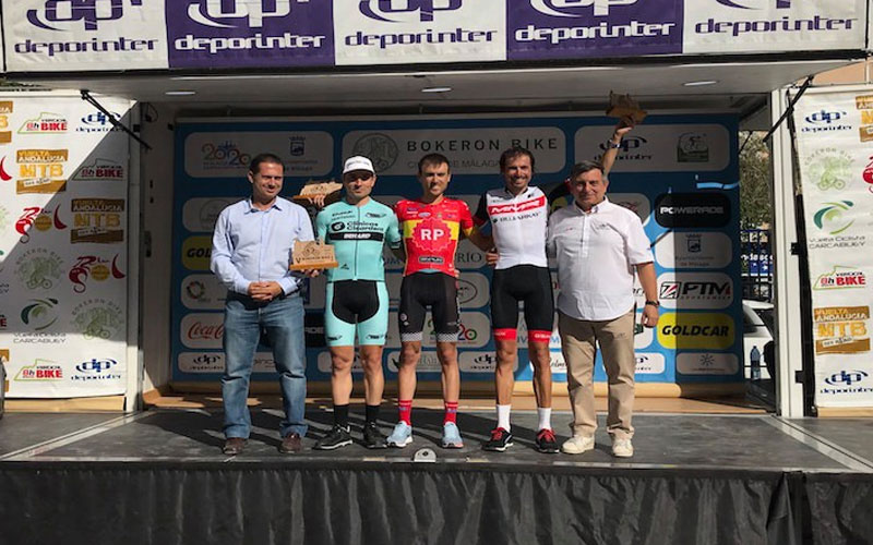 Tres primeros clasificados de la Bokerón Bike