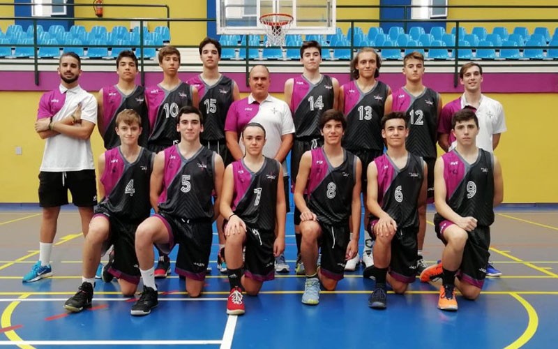 Jugadores de la selección jiennense de baloncesto cadete masculina