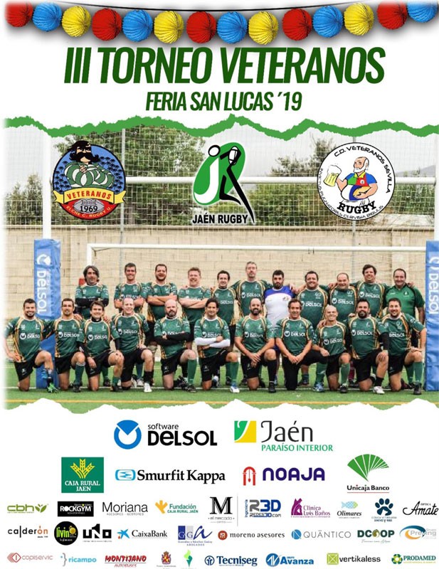 Cartel del Torneo de Veteranos de la Feria de San Lucas del Jaén Rugby