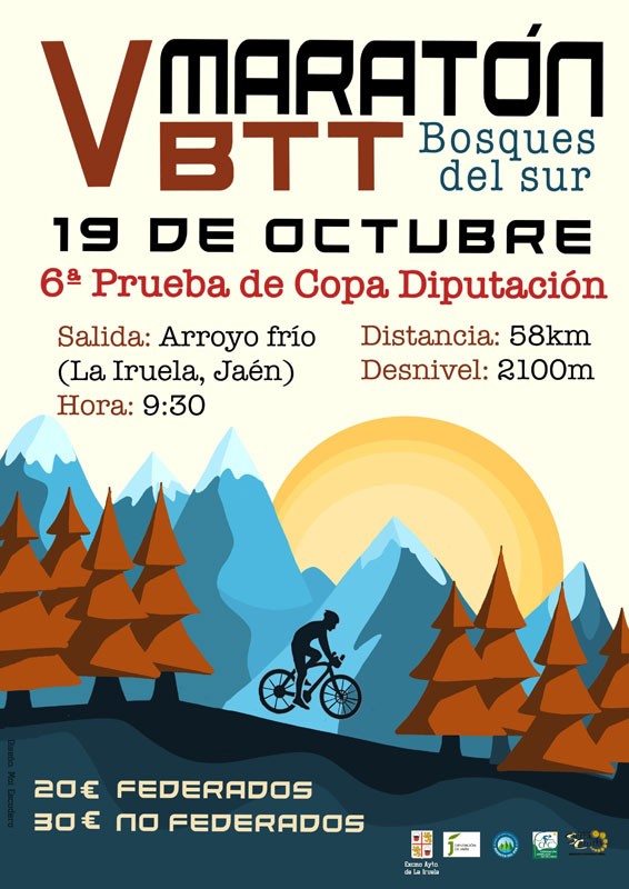 Cartel de la V Maratón BTT Bosques del SUr