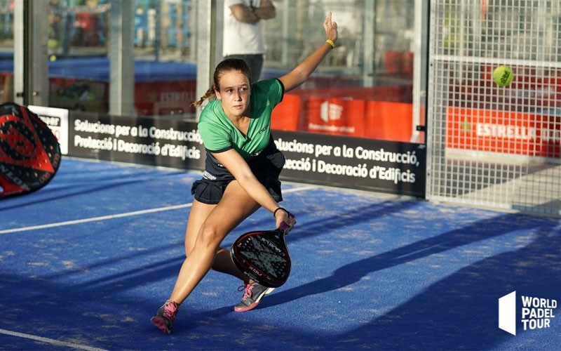 Marta Porras en un partido de World Padel Tour