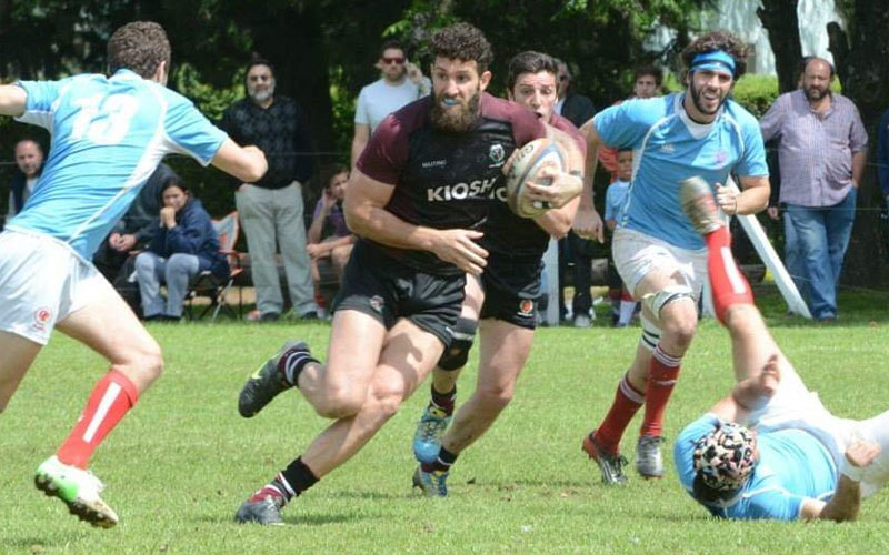 Mauro Macchi en un partido de rugby