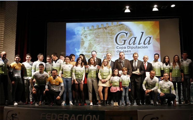 Premiados en la gala del ciclismo jiennense 2019