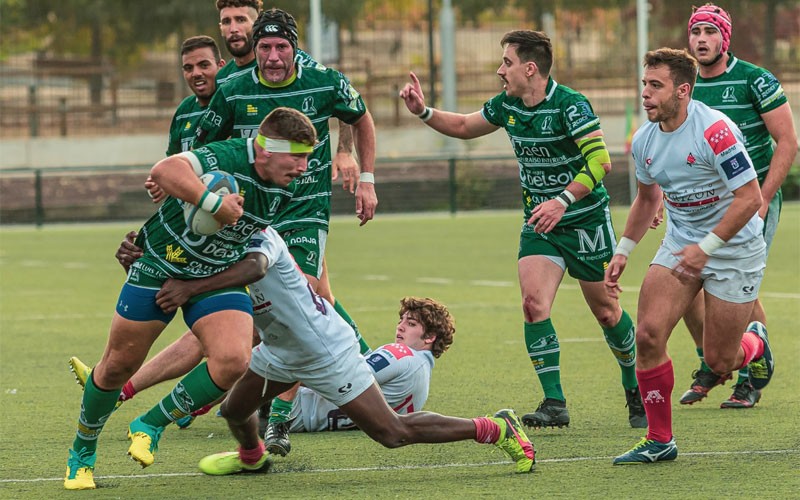 Un jugador del Jaén Rugby durante un partido