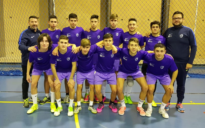 Jugadores de la selección cadete de Jaén de fútbol sala