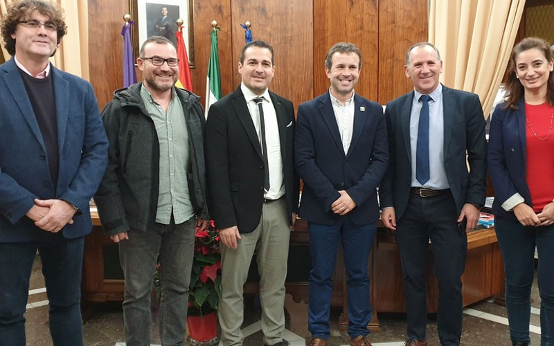 Autoridades del ayuntamiento de jaén y de la rfaf