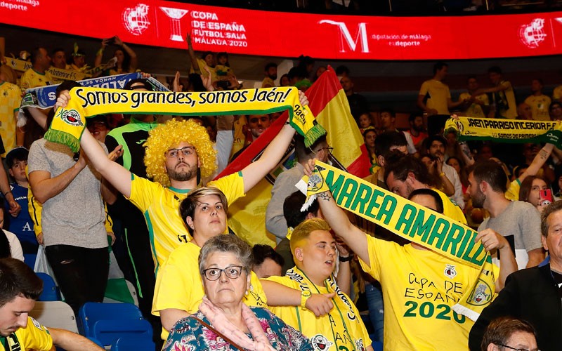 aficionados del jaén paraíso interior en la copa de españa