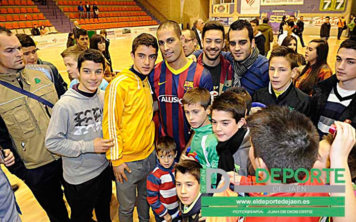 La afición en La Salobreja (Jaén-Barça)