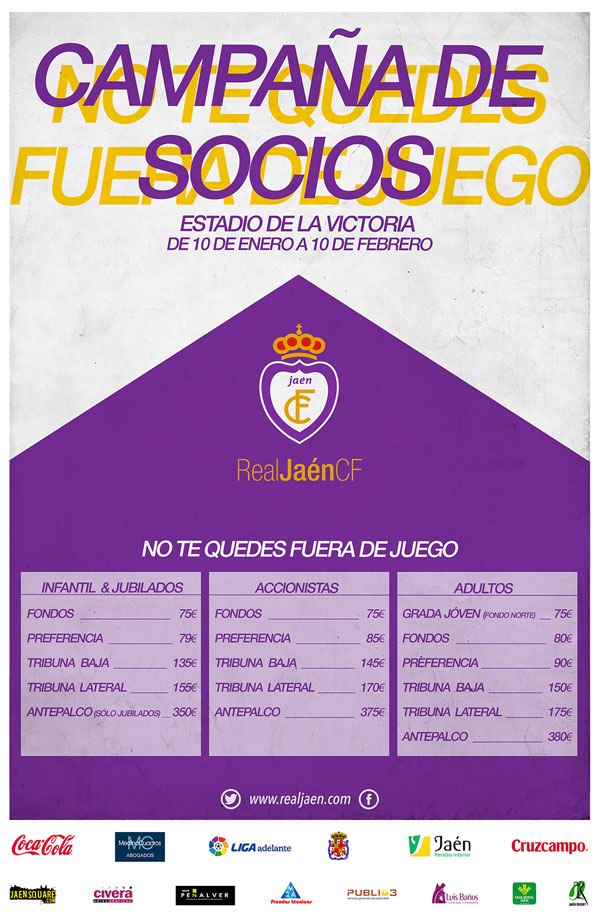 El Real Jaén inicia la campaña de abonos para la segunda vuelta