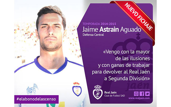 Jaime Astrain, tercer fichaje del Real Jaén