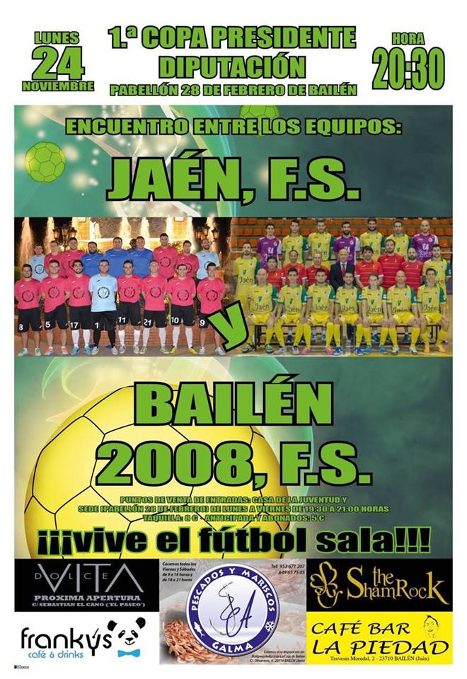 El Jaén FS disputa este lunes en Bailén la Copa Presidente Diputación