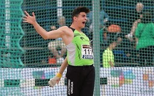 Alberto González, del Unicaja Atletismo, encabeza el ranking nacional de martillo juvenil