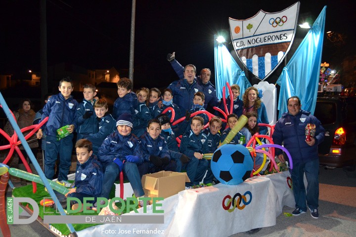 Celia Jiménez participa en la cabalgata de Reyes Magos de Los Noguerones