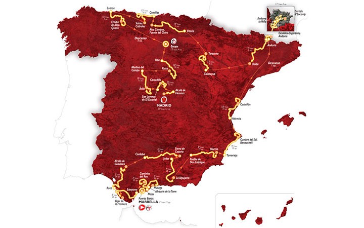 La Vuelta a España 2015 presenta su recorrido oficial con Cazorla y Jódar como puntos de llegada y salida