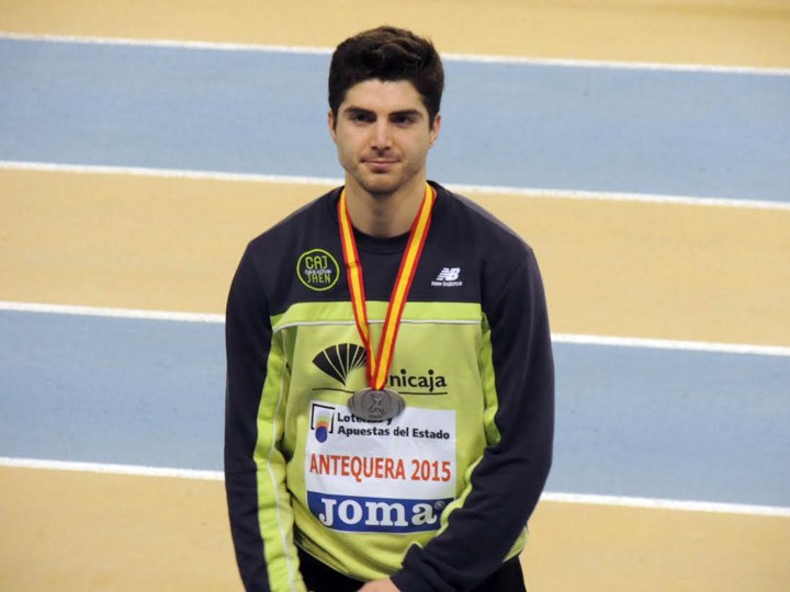 Plata para Juan Ramón Barragán en los 60 metros vallas del Campeonato de España de pista cubierta