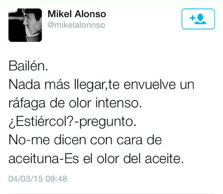 Mikel Alonso recibe un aluvión de críticas por su desafortunado comentario en Twitter