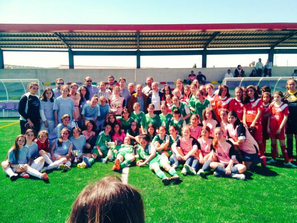 El Atlético Jiennense se proclama campeón de la Liga Provincial de fútbol-7 femenino sub16