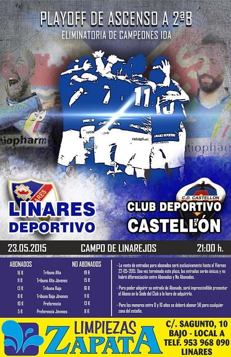 Linares Deportivo y Martos CD anuncian los precios de las entradas para los partidos de ida