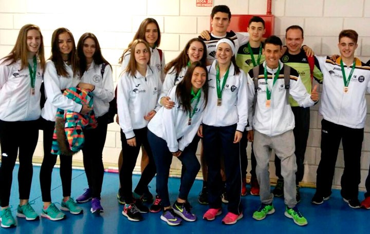 El Unicaja Atletismo consigue catorce medallas en el Campeonato Andaluz Juvenil