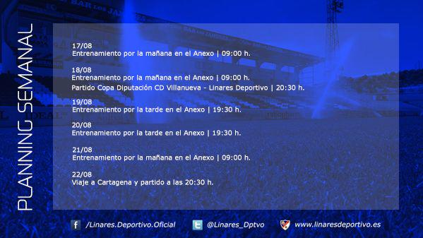 El Linares Deportivo prepara la vuelta a Segunda B (planning semanal)