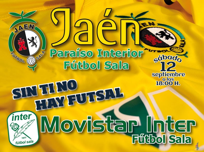El Jaén Paraíso Interior – Movistar Inter, el sábado en La Salobreja