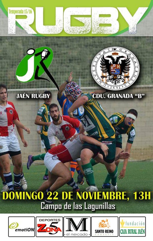 El Jaén Rugby Club recibe el domingo en Las Lagunillas al CDU Granada ‘B’